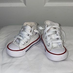 White Converse Hightops